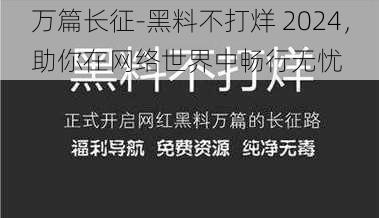 万篇长征-黑料不打烊 2024,助你在网络世界中畅行无忧